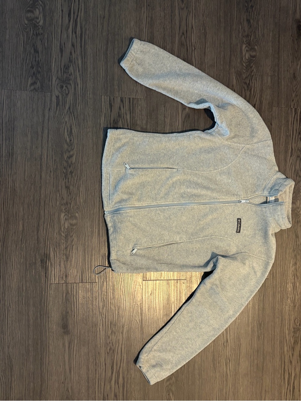Columbia Women's Light Gray Full-Zip Fleece Jacket